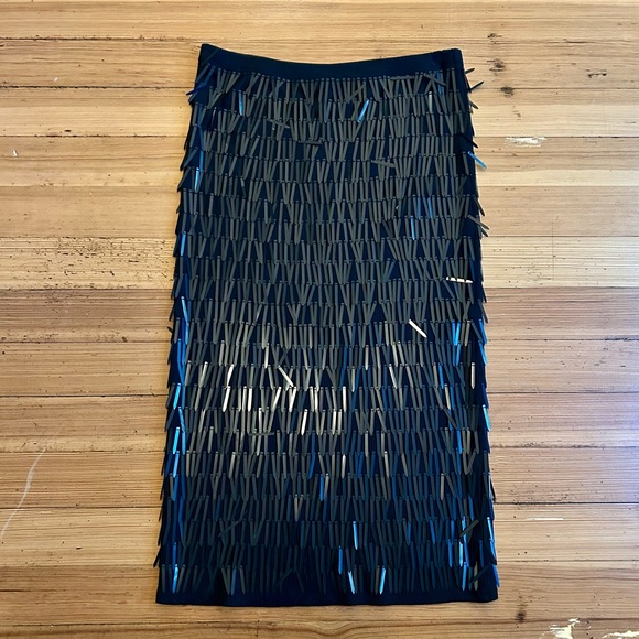 J. Crew Collection Sequin Fringe Midi Skirt. Size XL. NWT. - Picture 10 of 12